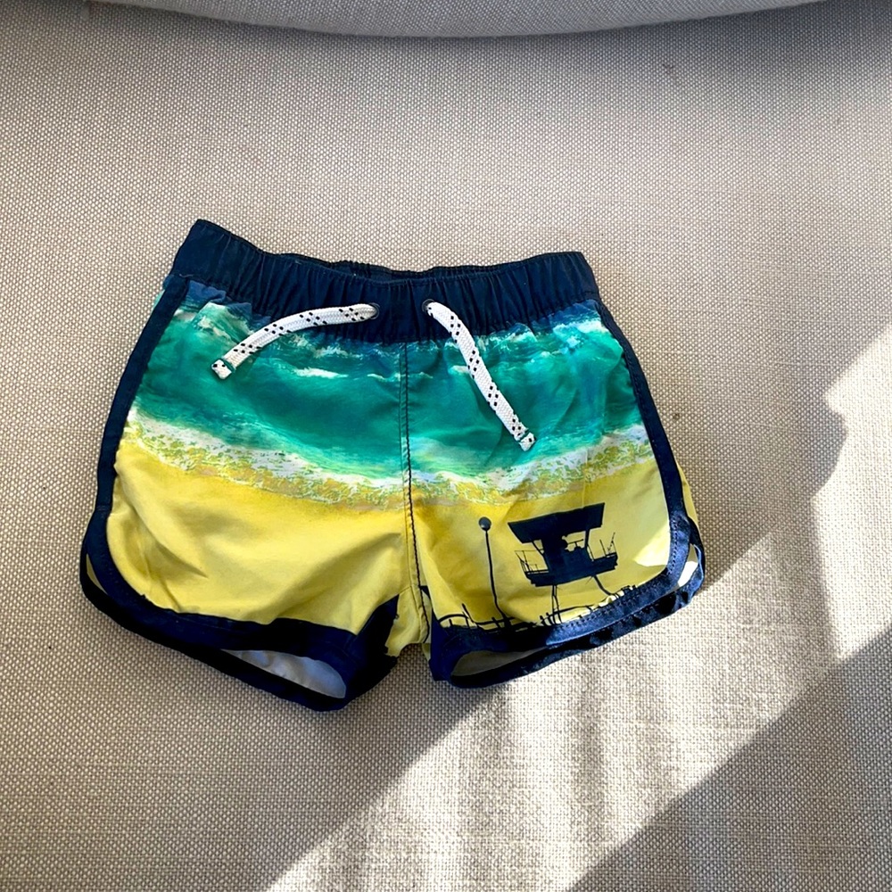 Baby Gap Boys Silkscreen Swim Trunks